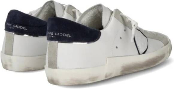 Philippe Model Mixage Pop Wit Blauw Sneakers