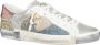 Philippe Model Unieke Lichtblauw Goud Tennisschoenen Multicolor Dames - Thumbnail 5