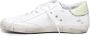 Philippe Model Prsx Witte Sneakers met Verouderd en Slangeneffect White Dames - Thumbnail 14