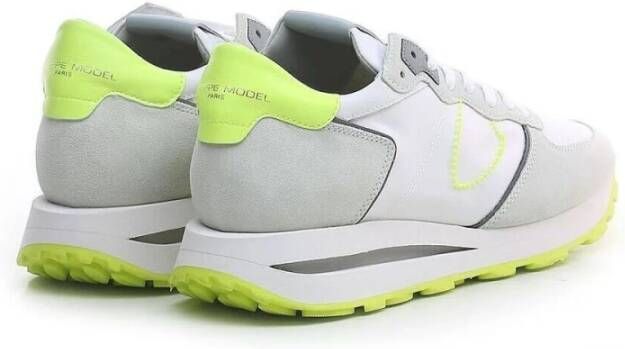 Philippe Model Neon Gele Lage Sneakers