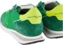 Philippe Model Neon Groene Suède Sneakers met Gele Spoiler Green Heren - Thumbnail 5
