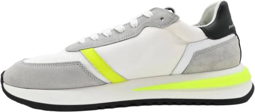 Philippe Model Neon Wit Geel Sneakers Multicolor Heren