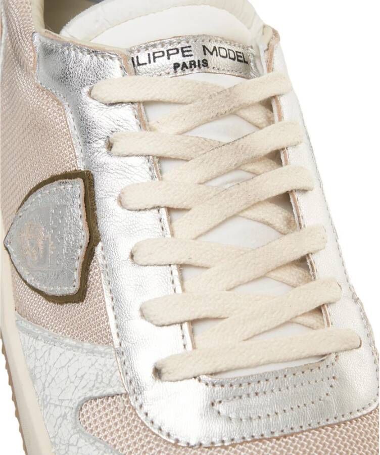Philippe Model Nice Low Sneakers met Vernietigd Detail