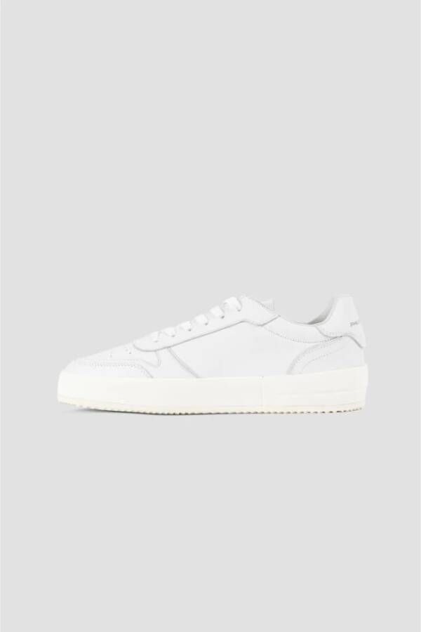 Philippe Model Nice LOW Witte Leren Sneakers White Heren