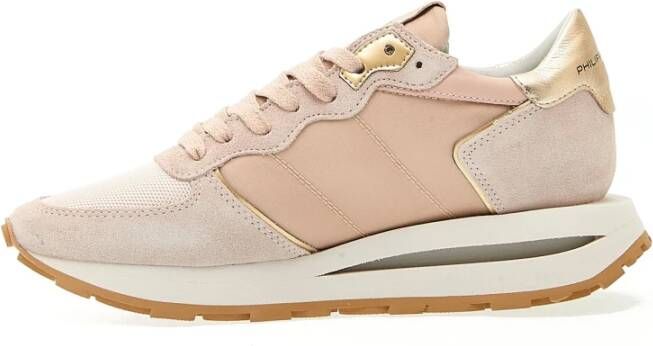 Philippe Model Nude Suede Tropez Sneakers Pink Dames