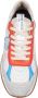 Philippe Model Olympique Leren Sneakers Wit Grijs Oranje Multicolor Heren - Thumbnail 2