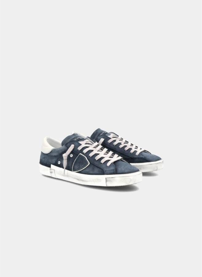 Philippe Model Paris Lage Herensneakers Blauw Heren