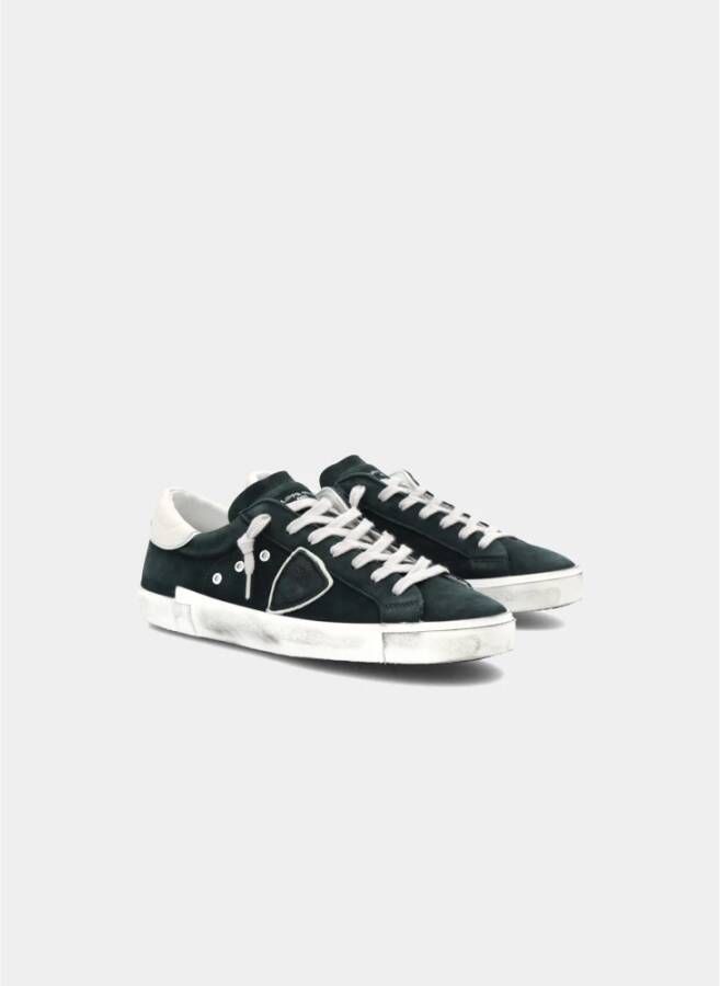 Philippe Model Paris Low Herensneakers Groen Heren