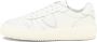 Philippe Model Witte Sneakers met Logo Patch en Contrasterende Hiel White - Thumbnail 88