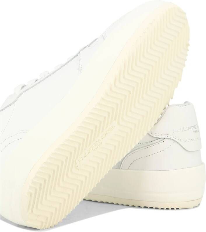 Philippe Model Paris Nice Sneakers Leer en Rubber White Dames