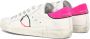 Philippe Model Witte Leren Sneakers met Geborduurd Logo White Dames - Thumbnail 5