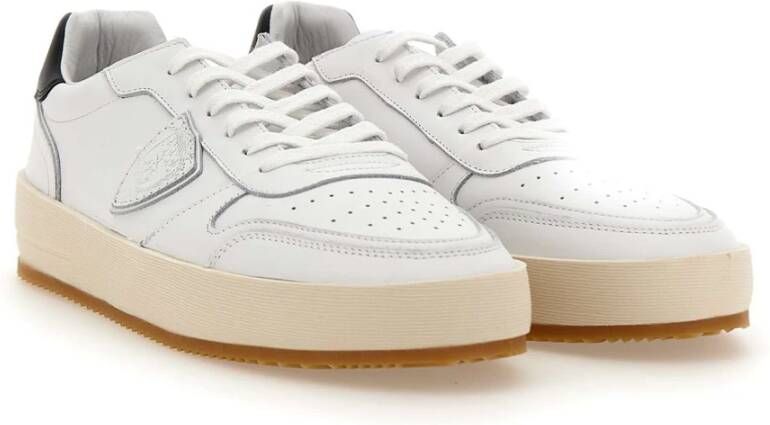 Philippe Model Paris Sneakers in Wit en Zwart White Heren