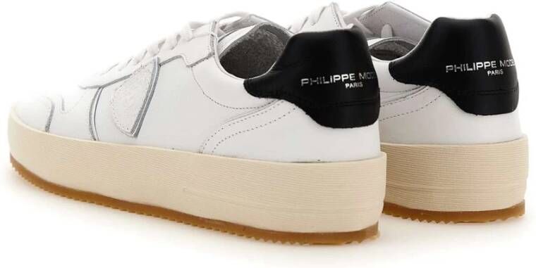 Philippe Model Paris Sneakers in Wit en Zwart White Heren