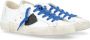 Philippe Model Paris X Leren Sneaker in Wit Zwart en Blauw White Heren - Thumbnail 2