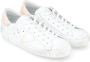 Philippe Model Paris X Leren Sneaker met Wit en Roze Logo White Dames - Thumbnail 3