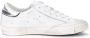 Philippe Model Paris X Sneaker in wit leer met zilveren krokodillenprint White Dames - Thumbnail 2