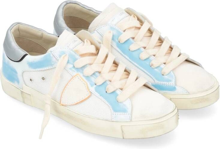 Philippe Model Paris X Wit en Blauw Sneaker voor Heren White Heren