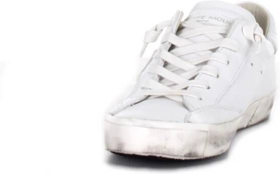 Philippe Model Lage Top Sneakers Prsx LOW Featel Leren Bovenwerk Wit Dames