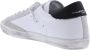 Philippe Model Witte Leren Sneakers met Contrasterende Hiel White Heren - Thumbnail 2