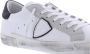 Philippe Model Witte leren sneakers met contrasterende hiel White Heren - Thumbnail 5