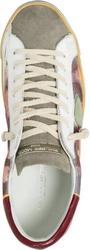 Philippe Model Camouflage Stijl Sneakers voor Heren Blauw Heren