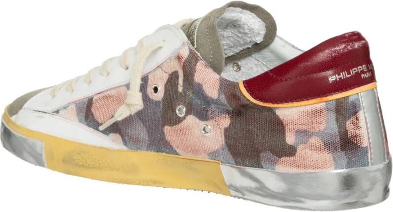 Philippe Model Camouflage Stijl Sneakers voor Heren Blauw Heren