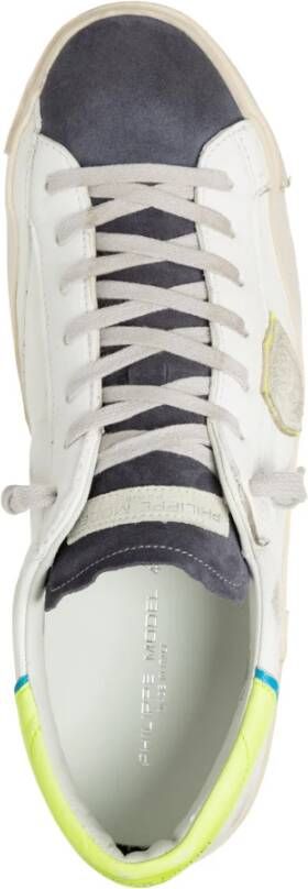 Philippe Model Unieke Leren Sneakers Wit Heren