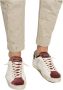 Philippe Model Vintage Leren Sneaker met Spiegeleffect Details White Heren - Thumbnail 2