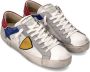 Philippe Model Witte Lichtblauwe Tennissneakers Multicolor Heren - Thumbnail 3