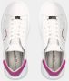 Philippe Model Logo Leren Sneakers Witte Leren Temple Sneakers met Metallic Details White Dames - Thumbnail 10