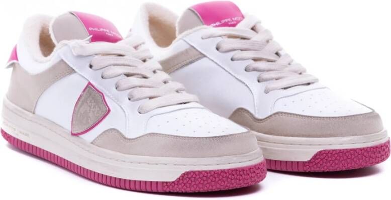 Philippe Model Lyon Low Sneakers Roze Dames