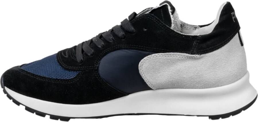 Philippe Model Blauw en grijs suède lage sneakers Blauw Heren