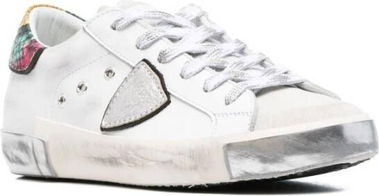 Philippe Model Side logo-patch detail sneakers Wit Dames