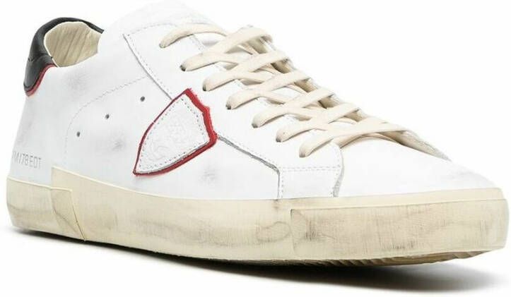 Philippe Model Side-Logo Patch Sneakers Wit Heren