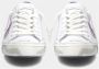 Philippe Model Glitterleren Sneakers met Voor- en Zijlogo White Dames - Thumbnail 4