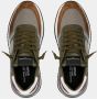 Philippe Model Heren Sneakers Paris Tylu W017 Groen Bruin Green Heren - Thumbnail 9