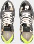 Philippe Model Army Fabric Sneakers met Suede Inzetstukken Green Heren - Thumbnail 5