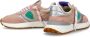 Philippe Model Roze Nylon Leren Sneakers Antibes Multicolor Dames - Thumbnail 6