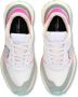 Philippe Model Vintage Racing Style Sneakers Wit Fuchsia Multicolor Dames - Thumbnail 5