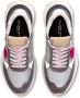 Philippe Model Grijze Leren en Stoffen Sneakers voor Vrouwen Gray Dames - Thumbnail 10