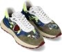 Philippe Model Camouflage Lage Heren Sneaker met Kleurrijk Design Bruin Heren - Thumbnail 2