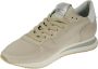 Philippe Model Italiaanse Sneakers met V-Hals en Wikkelsluiting Beige Dames - Thumbnail 9