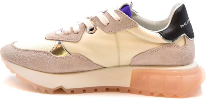 Philippe Model Elegante Dames Sneakers Collectie Beige Dames