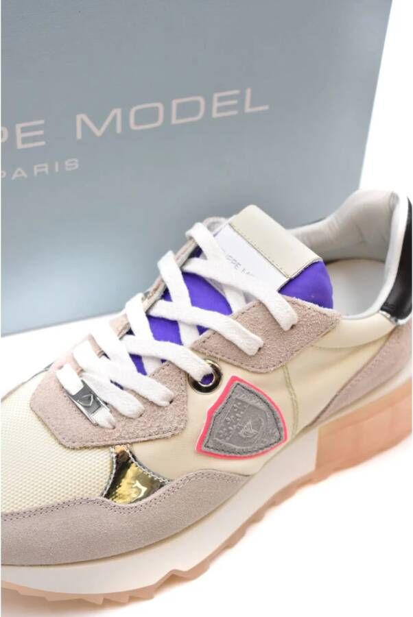 Philippe Model Elegante Dames Sneakers Collectie Beige Dames