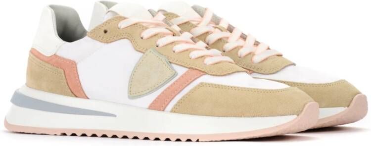 Philippe Model Stijlvolle Tropez 2.1 Sneakers Beige Dames