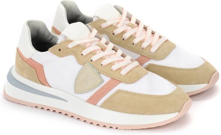 Philippe Model Stijlvolle Tropez 2.1 Sneakers Beige Dames