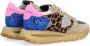Philippe Model Beige Sneakers met Vintage-geïnspireerd Ontwerp Multicolor Dames - Thumbnail 14