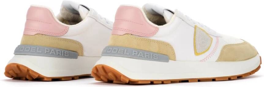 Philippe Model Antibes Mondial Pop Wit en Beige Sneakers Beige Dames