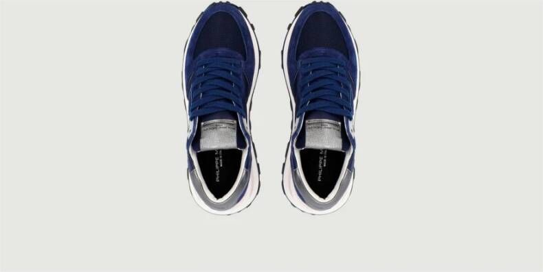 Philippe Model Stijlvolle Tropez Trainer Sneakers Blauw Dames