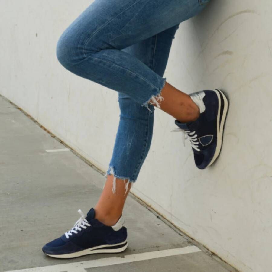 Philippe Model Sneakers Blauw Dames